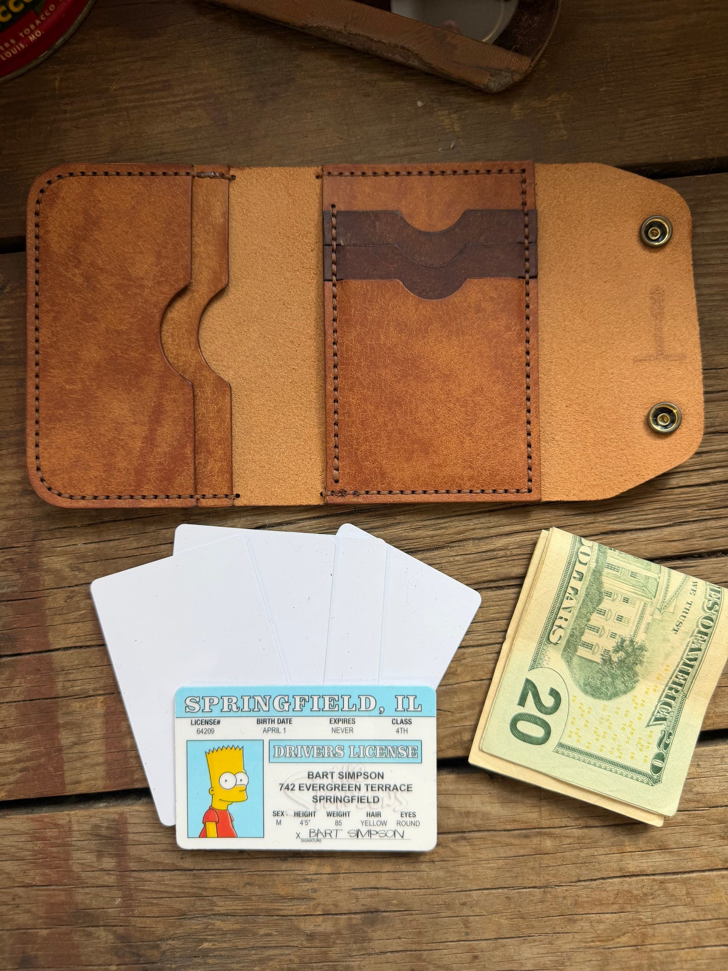 The Crockett Double Snap Wallet