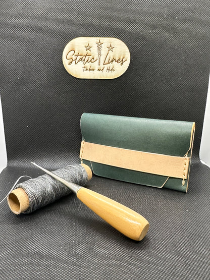 Handmade Leather Card holder / Wallet/ Coin Purse. Leather Gifts / Vintage leather wallets