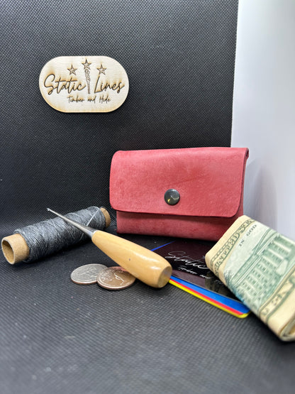 Custom Full Grain Leather Coin Purse / Card Holder / Handmade Leather Wallet / Exotic Leather
