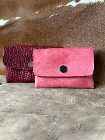 Custom Full Grain Leather Coin Purse / Card Holder / Handmade Leather Wallet / Exotic Leather