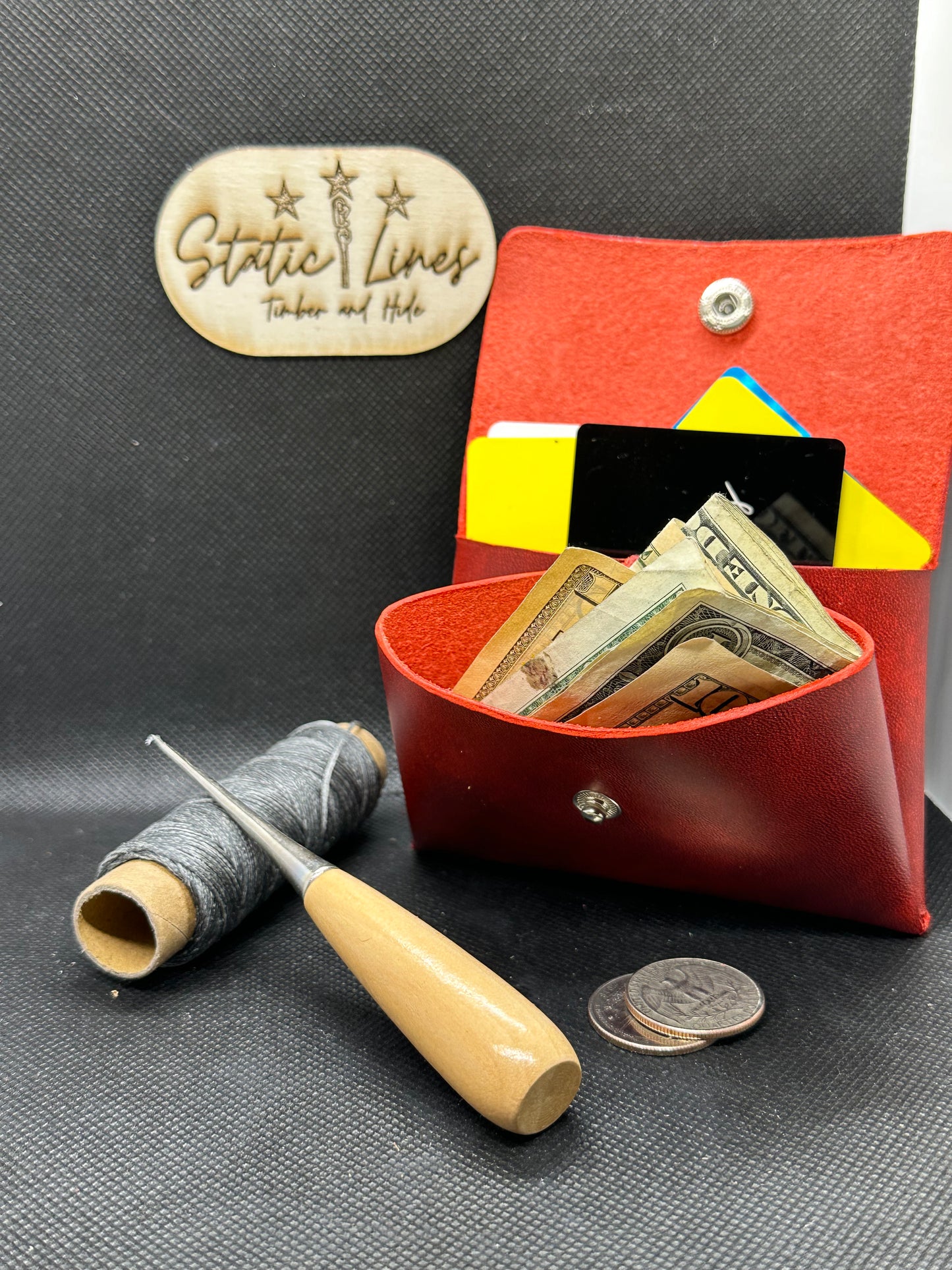 Custom Full Grain Leather Coin Purse / Card Holder / Handmade Leather Wallet / Exotic Leather