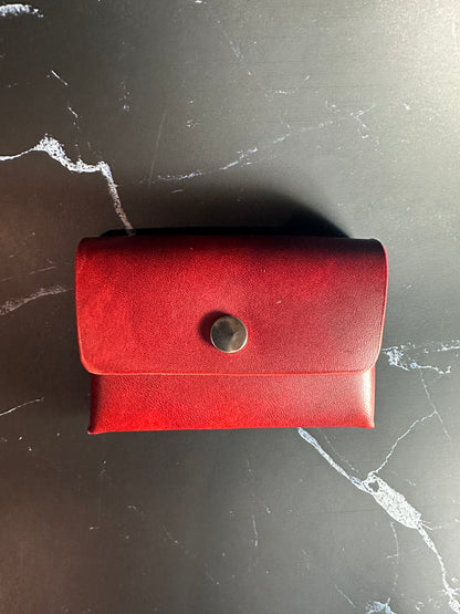 Custom Full Grain Leather Coin Purse / Card Holder / Handmade Leather Wallet / Exotic Leather