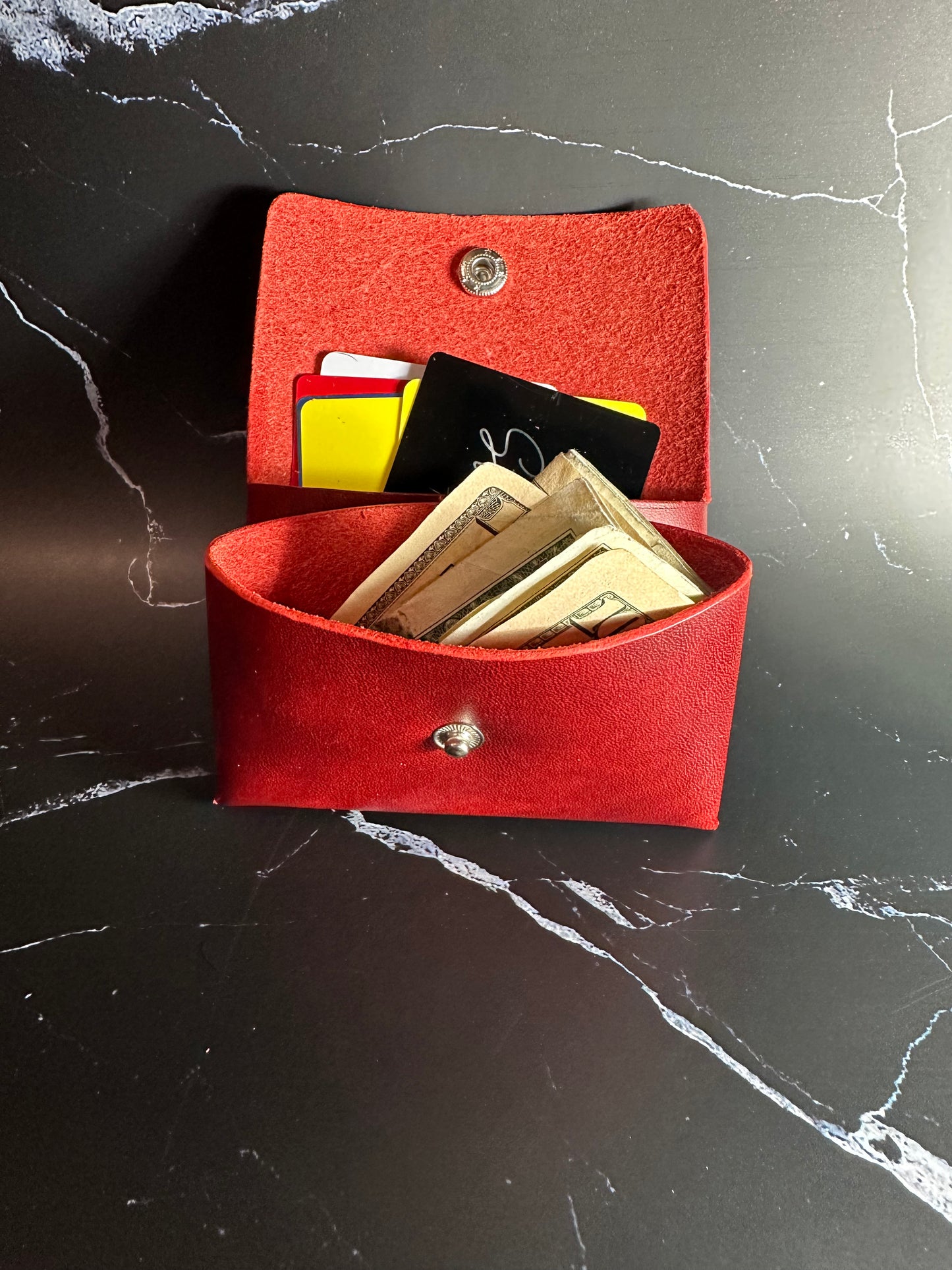 Custom Full Grain Leather Coin Purse / Card Holder / Handmade Leather Wallet / Exotic Leather