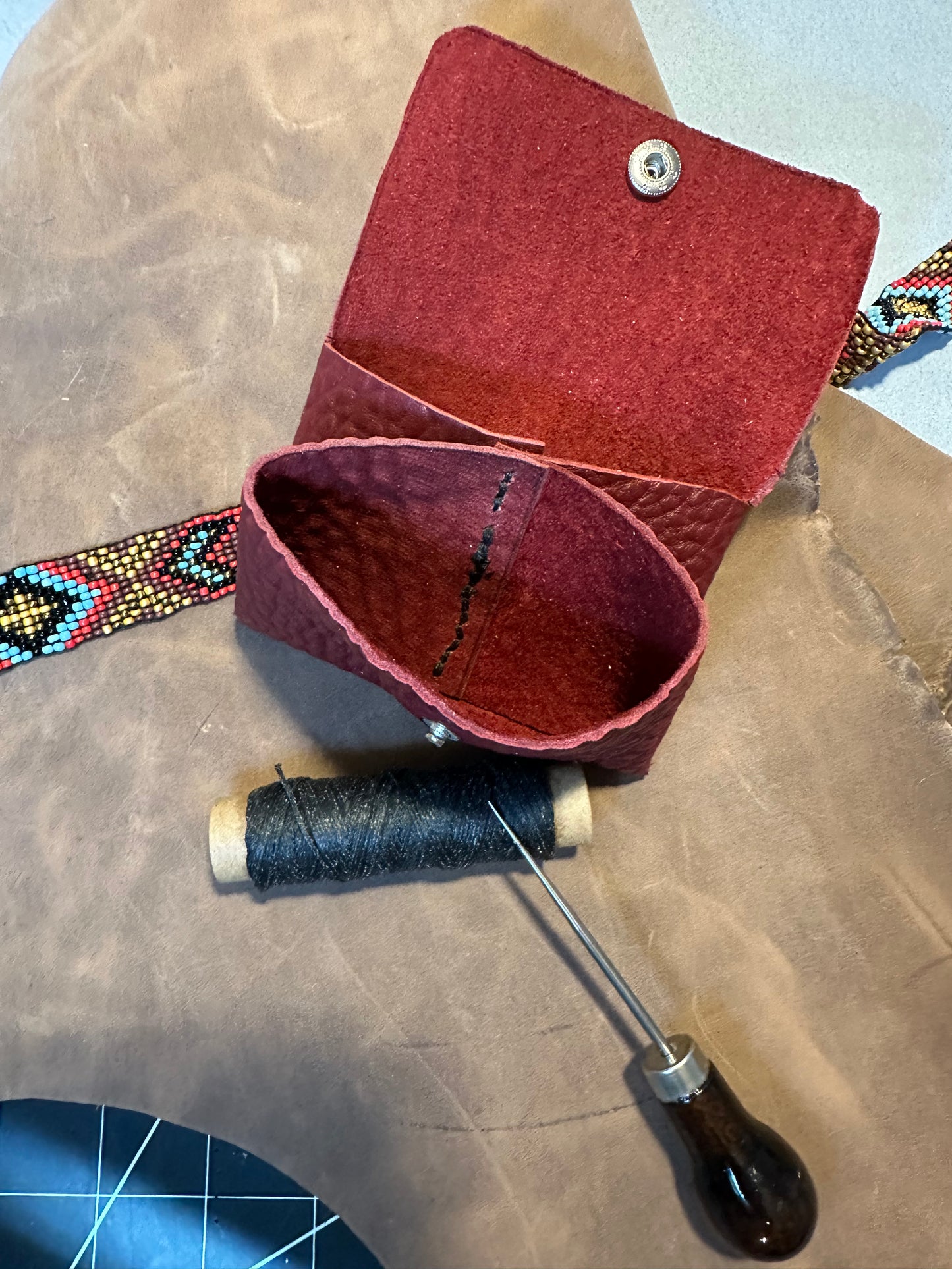 Custom Full Grain Leather Coin Purse / Card Holder / Handmade Leather Wallet / Exotic Leather