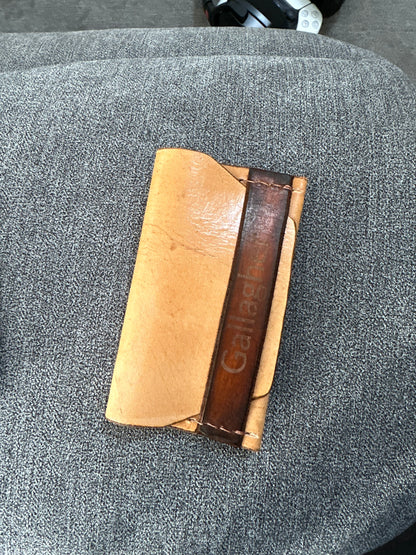 Handmade Leather Card holder / Wallet/ Coin Purse. Leather Gifts / Vintage leather wallets