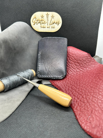 The “Atlas” Hand Made Leather Card holder / Front Pocket Wallet / Minimalist