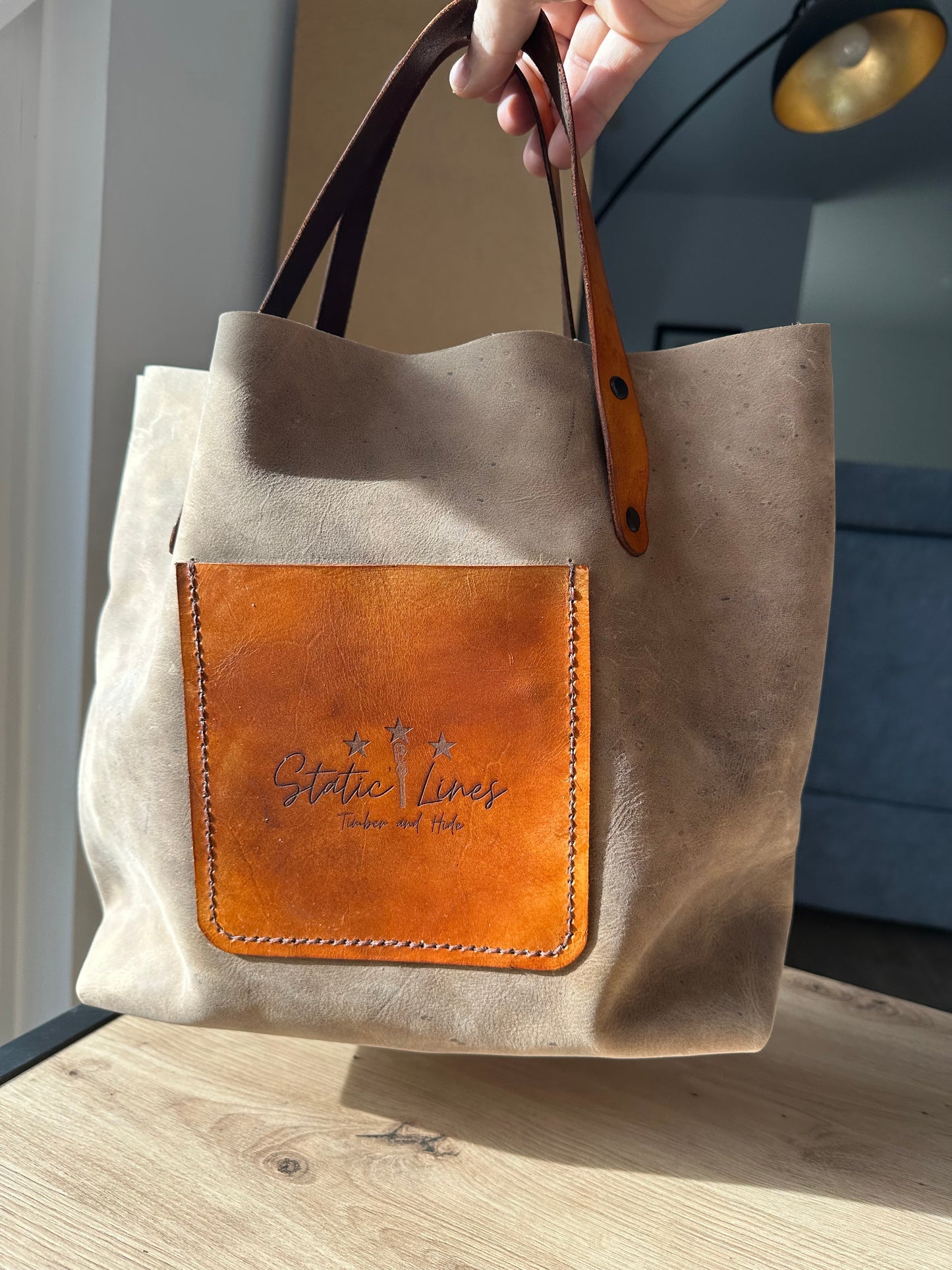 Nana’s Sunday Church Bag / Handmade Full Grain Leather Tote Bag / Large Leather Purse / Day Bag / Tote Bag