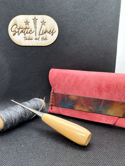 Handmade Leather Card holder / Wallet/ Coin Purse. Leather Gifts / Vintage leather wallets