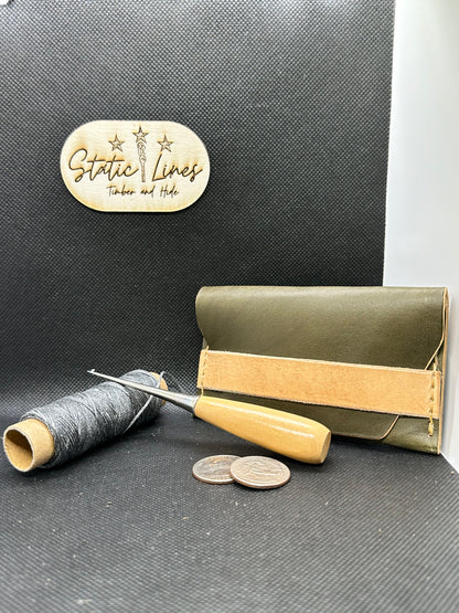 Handmade Leather Card holder / Wallet/ Coin Purse. Leather Gifts / Vintage leather wallets