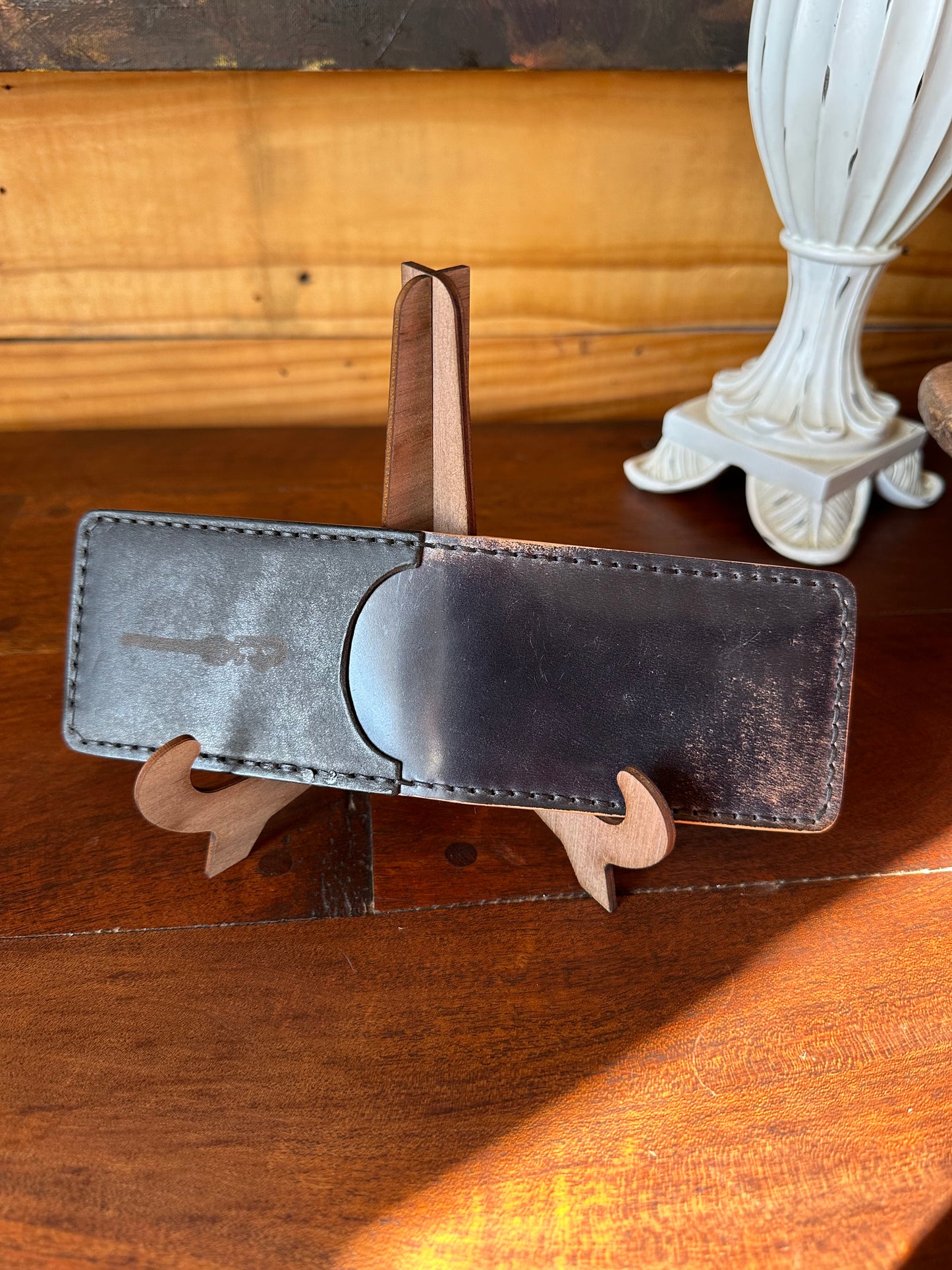 Shell Cordovan Custom Moxie Wallet / Card Holder / Minimalist Wallet