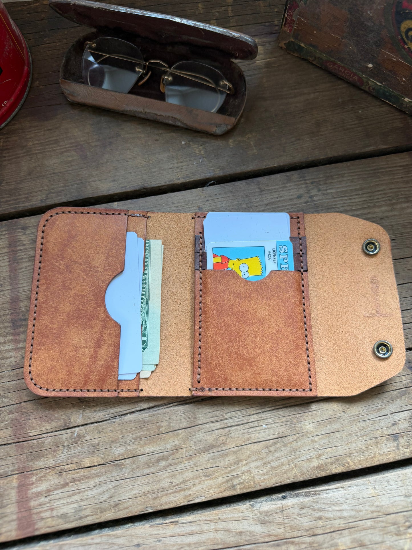 The Crockett Double Snap Wallet